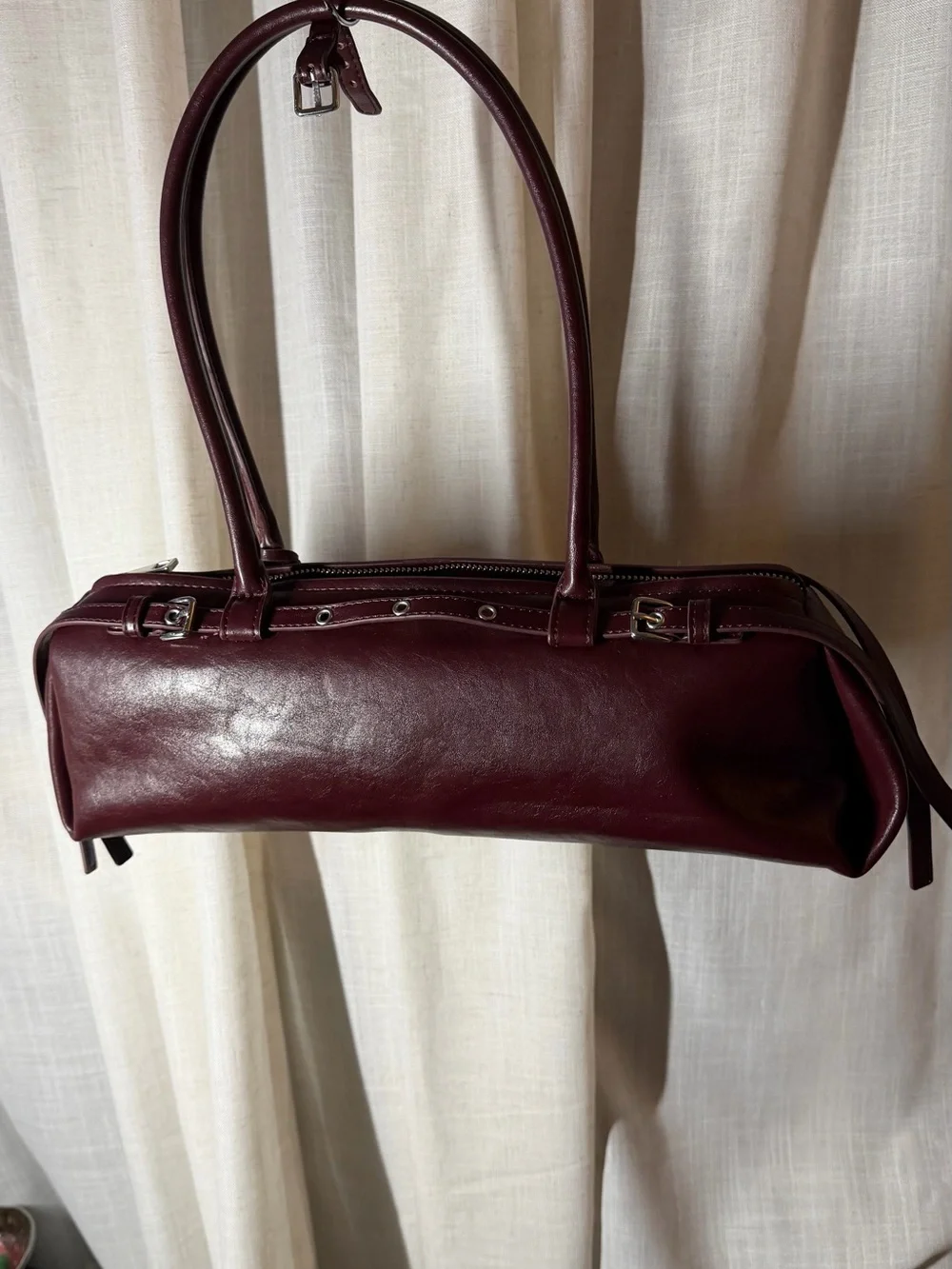 House of Harlow 1960 Burgundy Leather Shoulder Bag